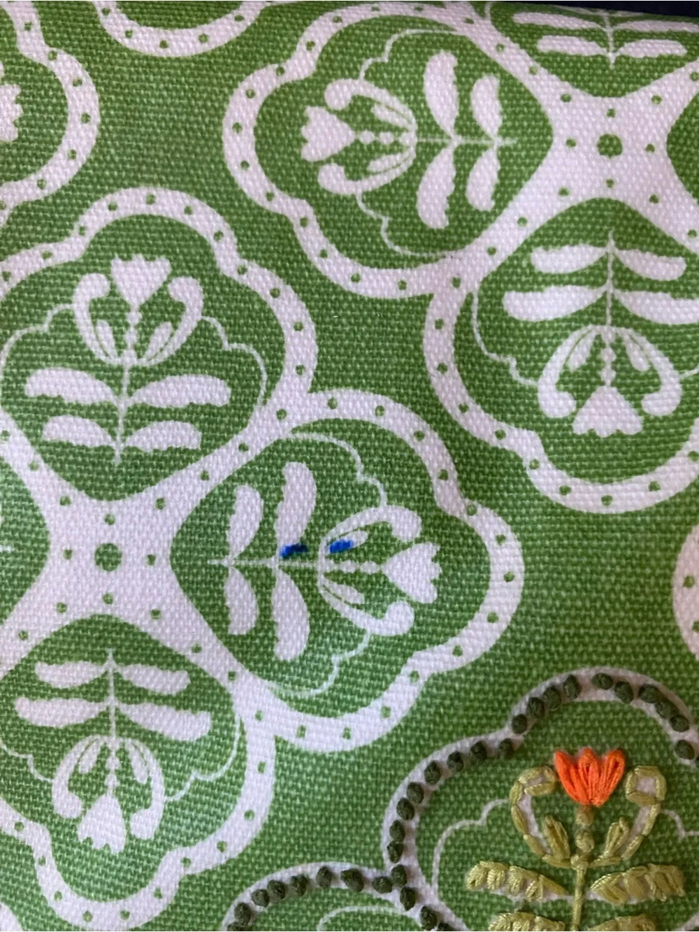 Petunia Pickle Bottom Green and White Patterned Baby Bag